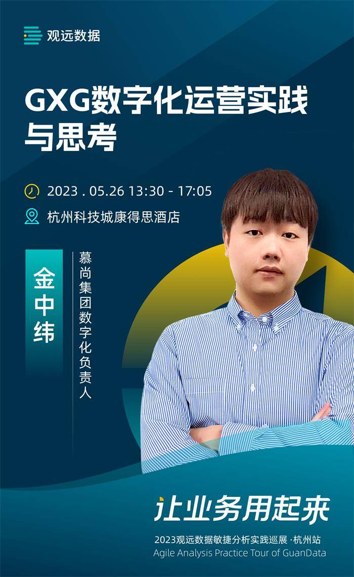 慕尚集团确定出席「让业务用起来」2023观远数据敏捷分析实践巡展·杭州站