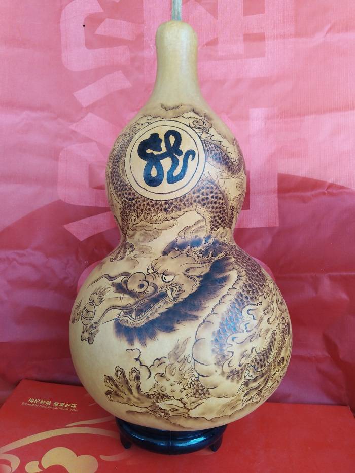 传承书画人物周强一老师的葫芦烙画艺术_文化_莱西市_中国