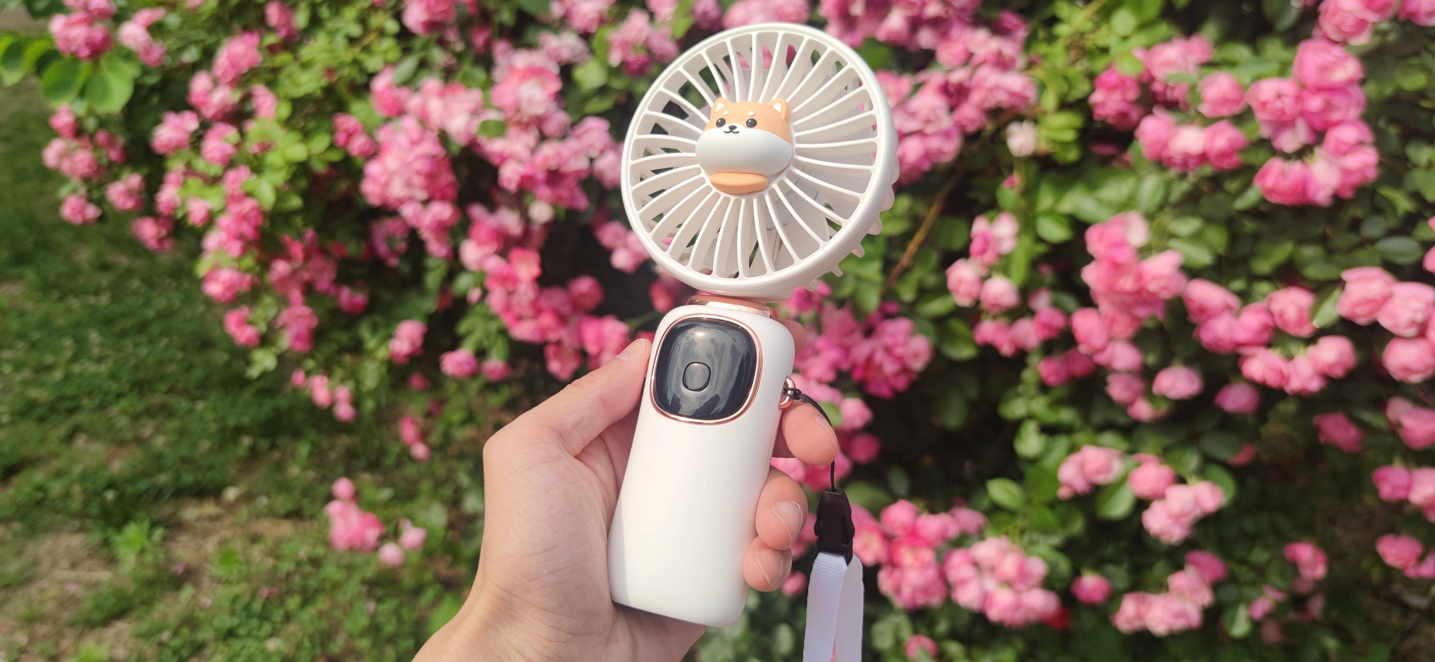 机乐堂萌宠手持风扇:一机三用,4000大电池!_设计_模式_面板