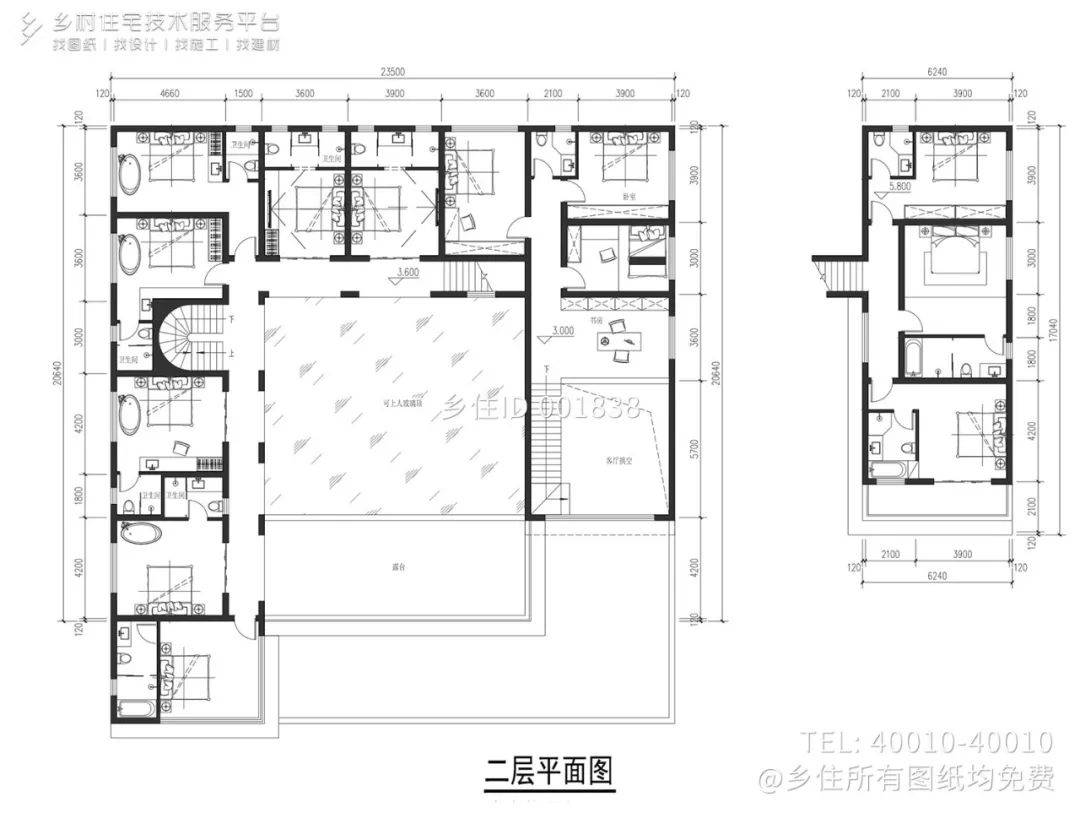 民宿外立面cad图片