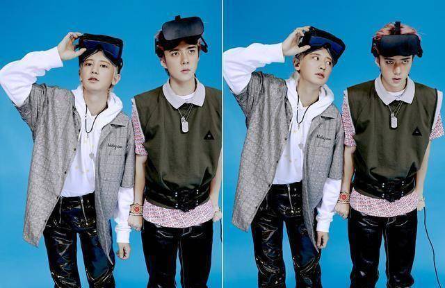 exo-sc小分队回归,皮裤亮眼,吴世勋精致帅气,朴灿烈少年感依旧_带着