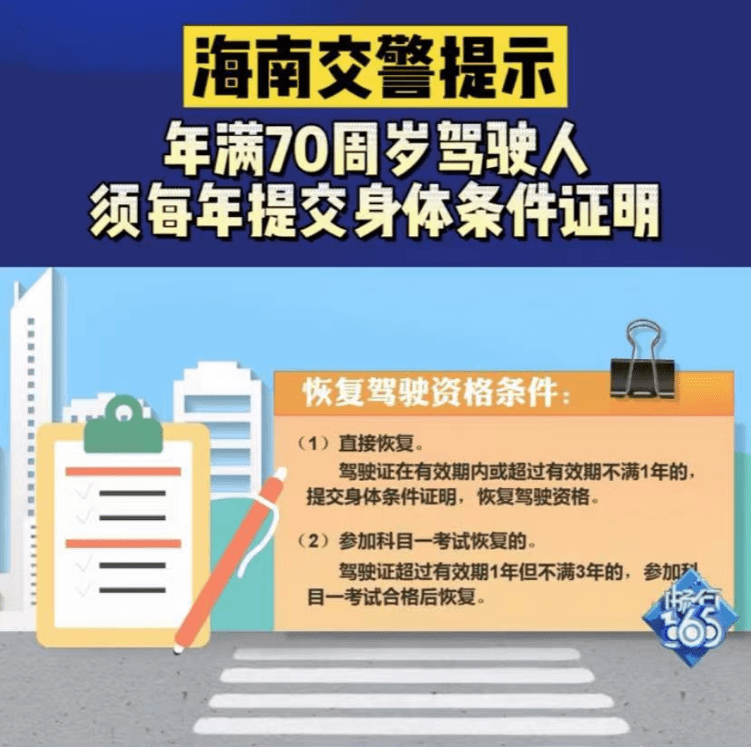 有這3種情況:1, 不滿1年,提交身體條件證明,可以直接恢復駕駛資格;2