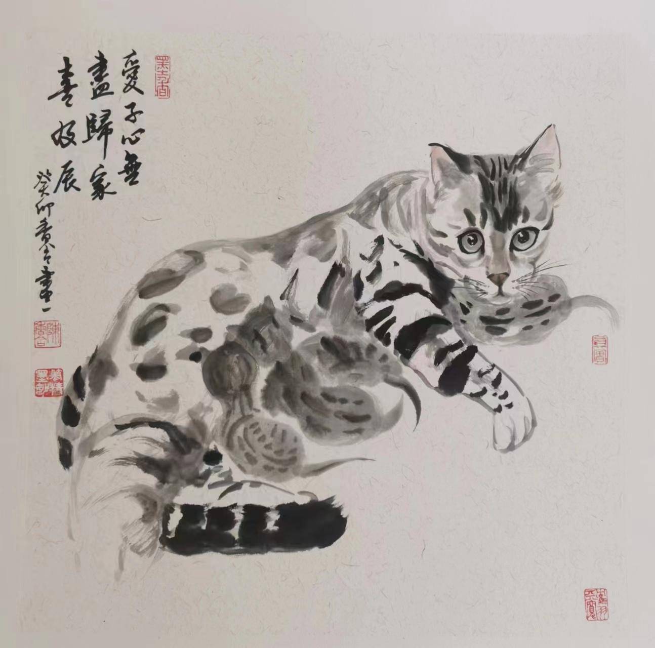 当代画猫大师女画家图片