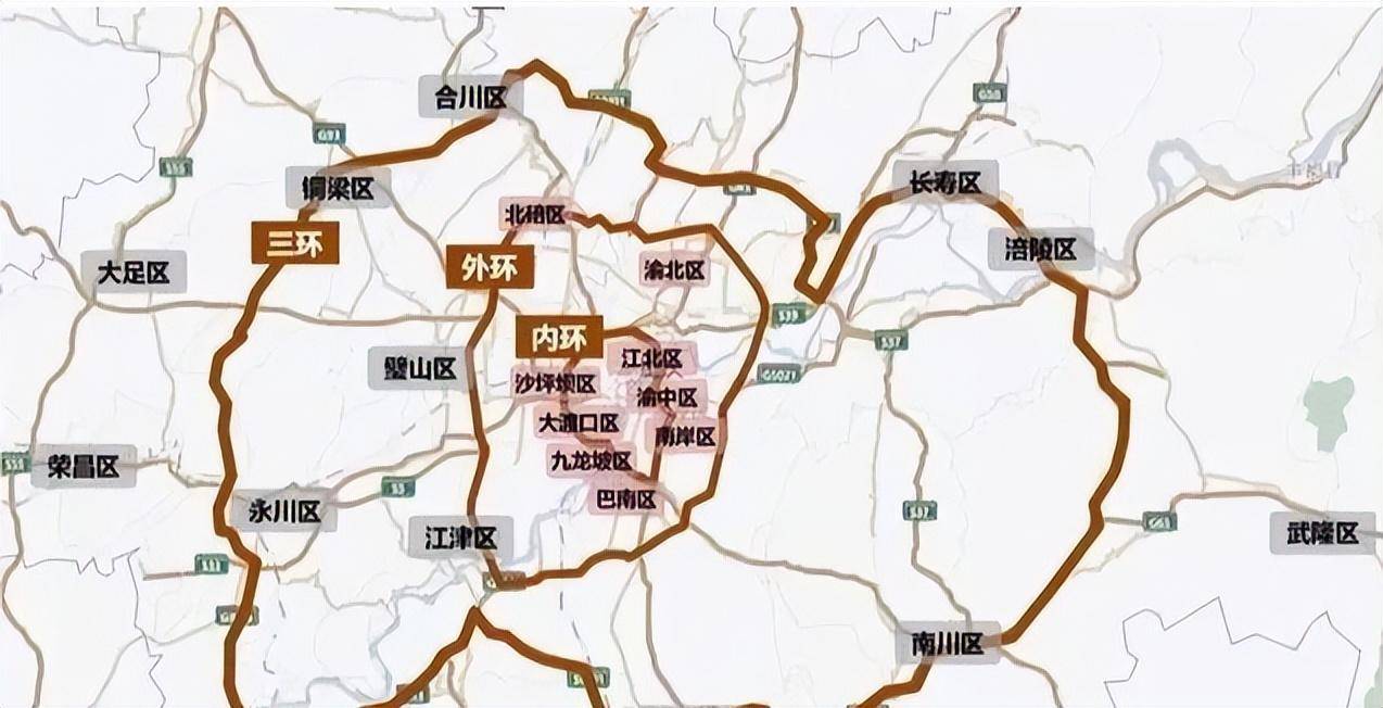 427公里的重庆三环高速公路是指连接重庆各县区的高速公路,全长约427