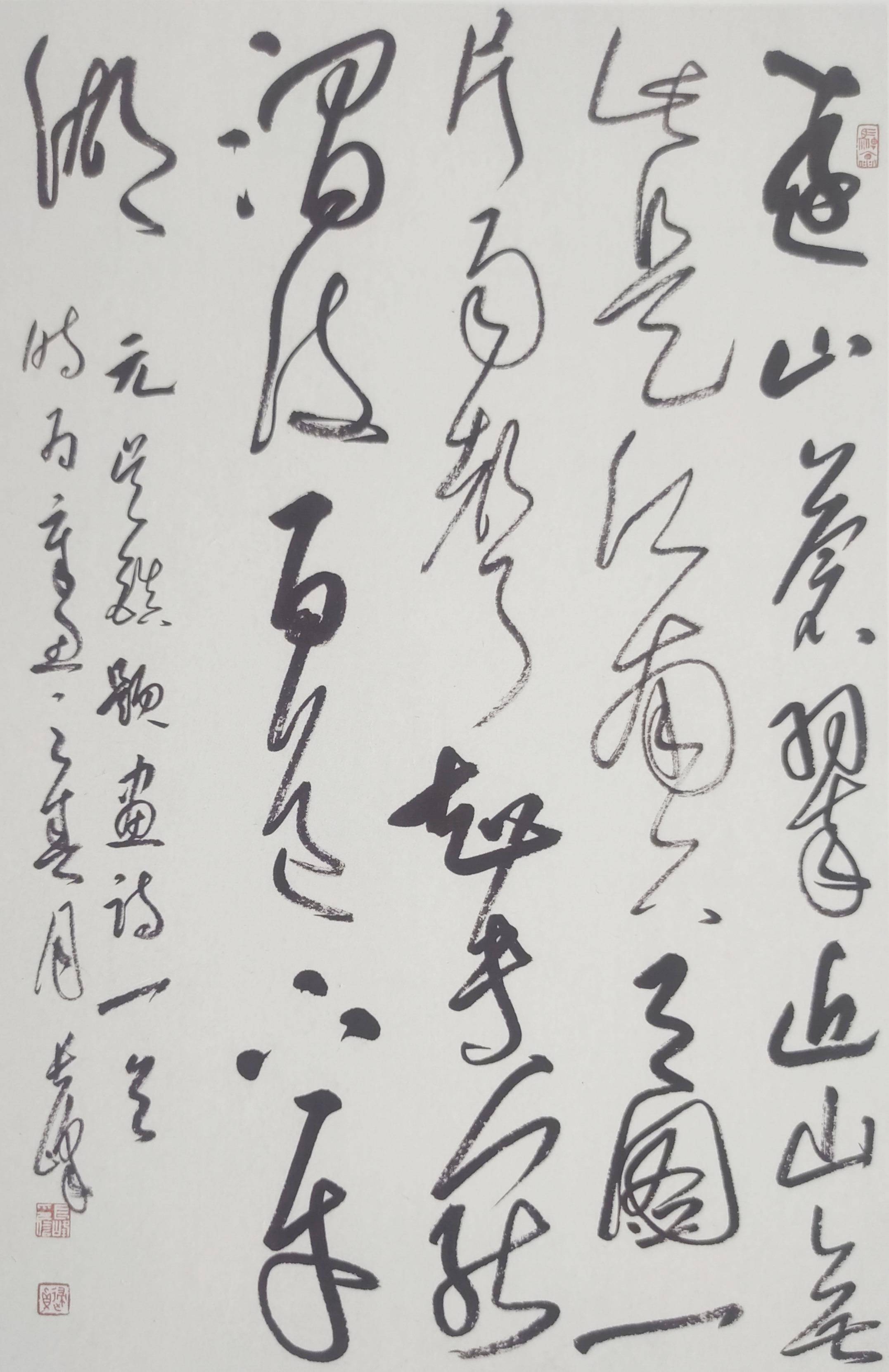 书画专栏 │新时代中国书法家风采——张长峰_作品_行草_草书