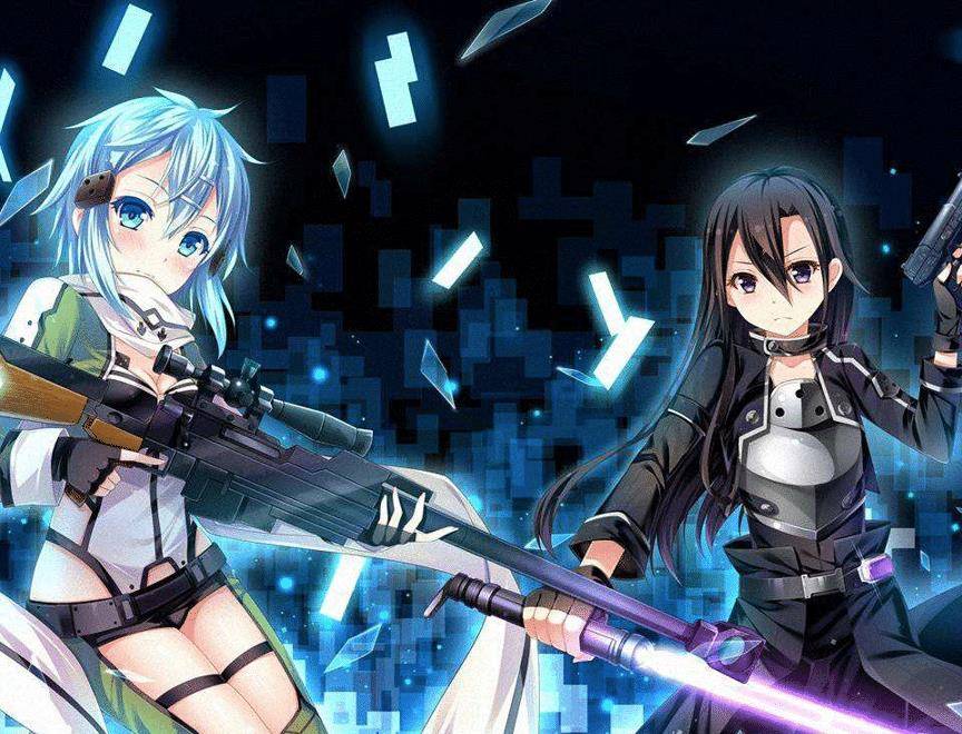 第四把剑出现在ggo的世界,就是桐人在与死枪对决时使用的激光剑.