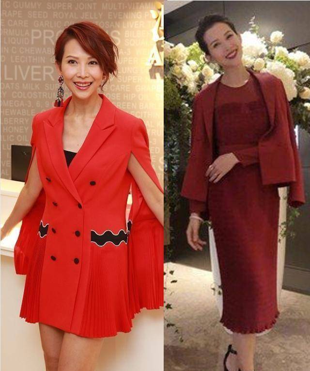 蔡少芬对颜值真自信,剪成寸头参加活动,比小1岁的老公更霸气_红色