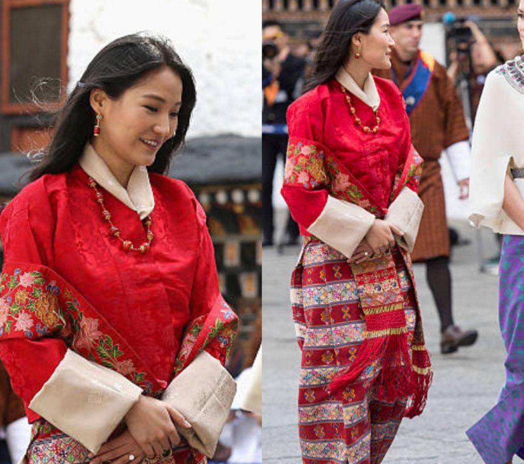 原创被33岁不丹王后惊艳了:穿"民族装"有东方神韵,美得端庄体面_服饰