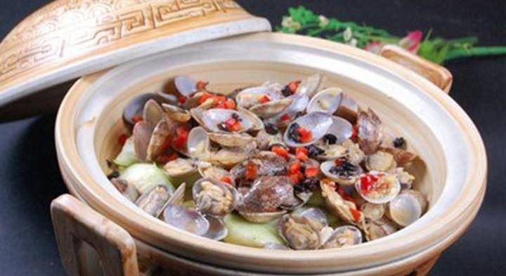 香蒜贝类海鲜汤,南姜捞汁芒果螺,丝瓜烧花蛤_备用_做法_罗勒