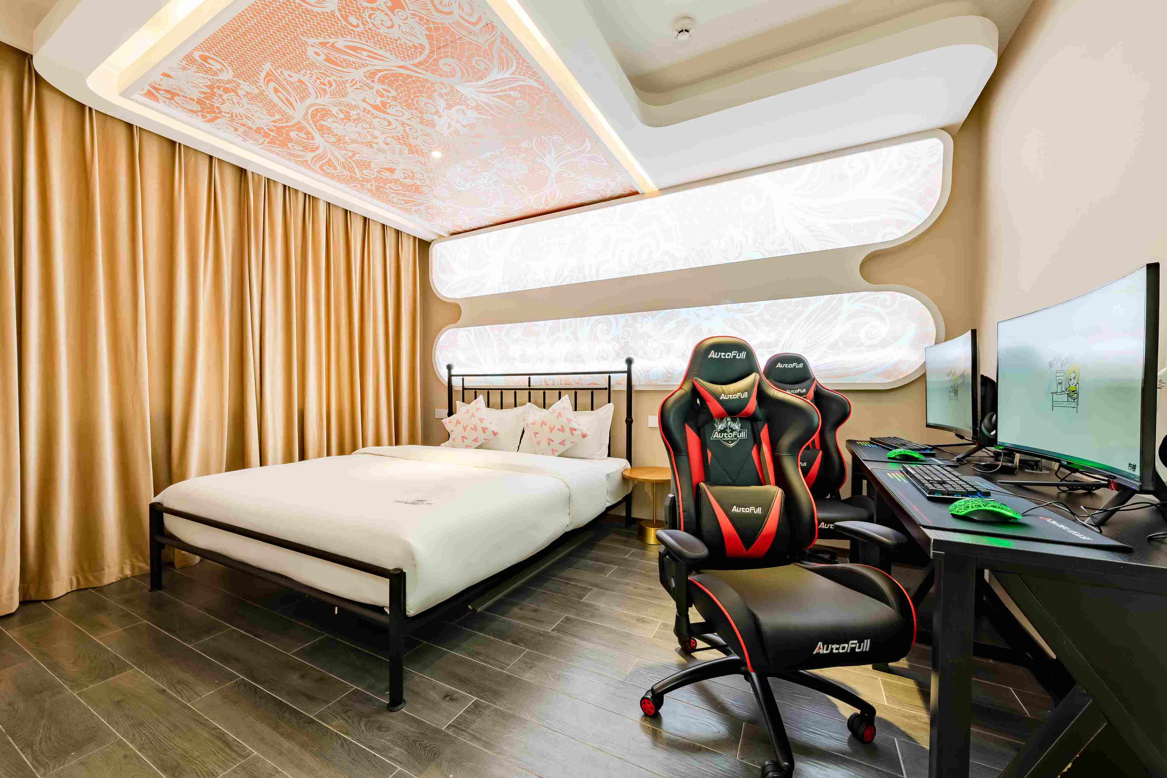 陕西西安电竞酒店装修设计,商务酒店设计,快捷酒店设计,网红酒店装修