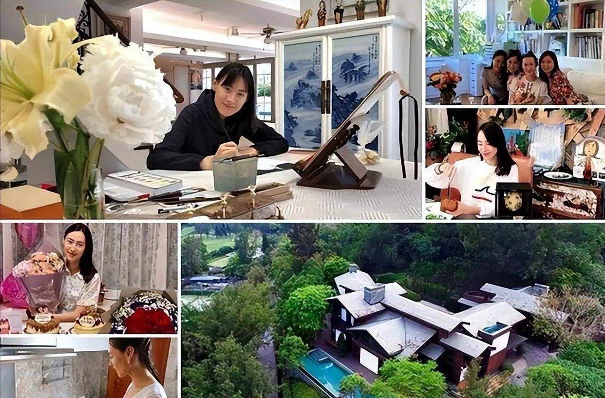 梁洛施带着三个儿子一直居住在李泽楷赠送的独栋的红木屋别墅中,而这