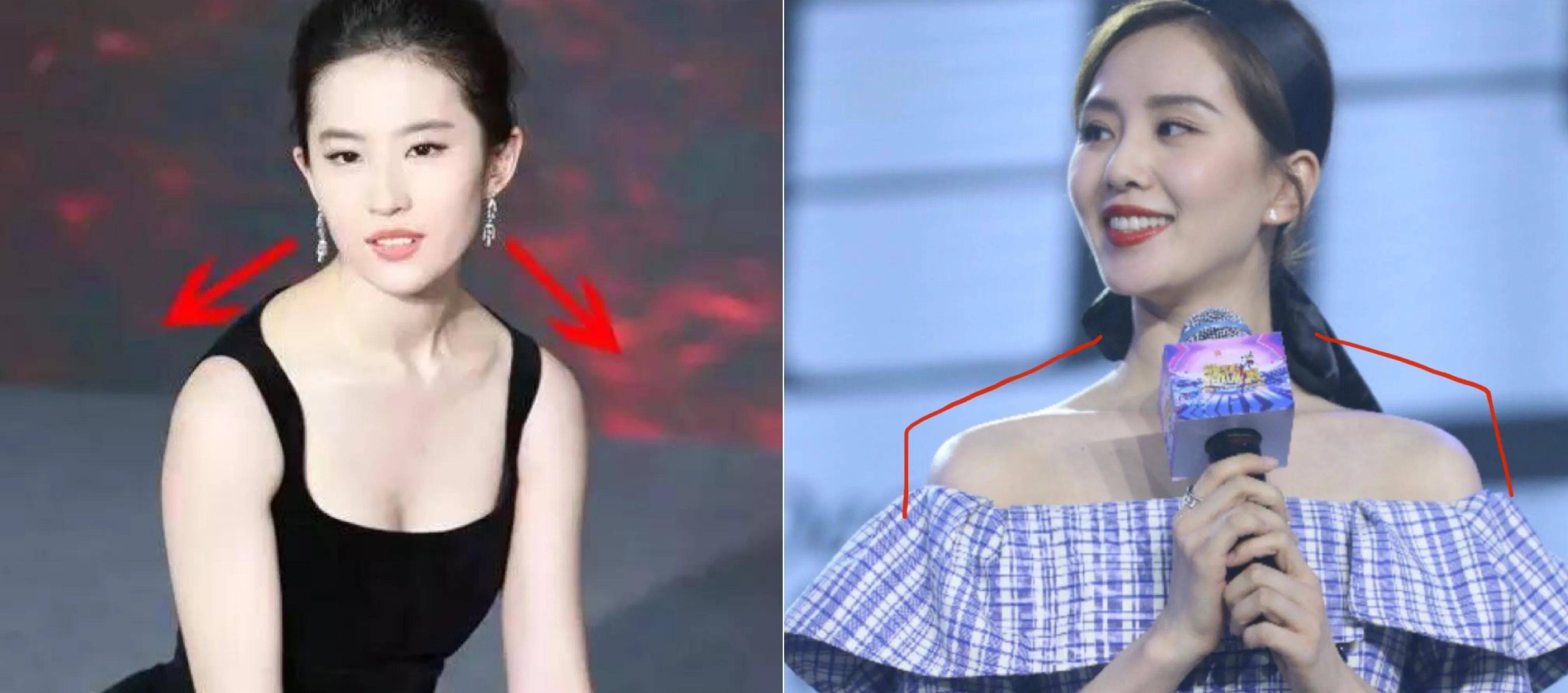 刘亦菲溜肩显粗壮,3个动作轻松拥有美人肩_直角_肩膀_弹力