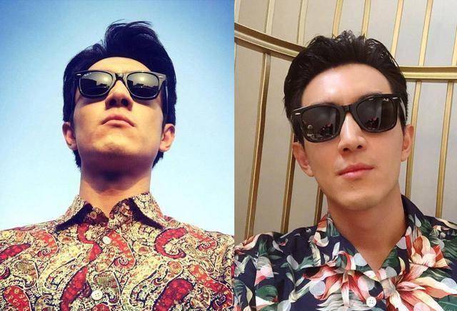 林更新穿花衬衫戴墨镜自拍,镜片反光内容太吸睛,遭粉丝无情吐槽_互动