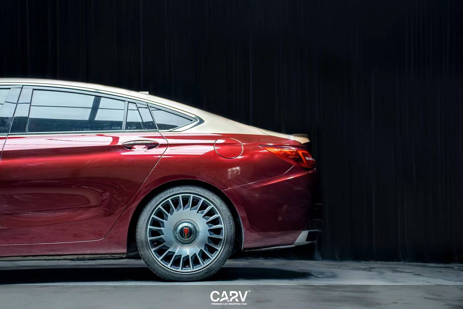 红旗h5卡孚改色膜白金龙血红,融入液态金属独有的色彩视觉_保障_香槟