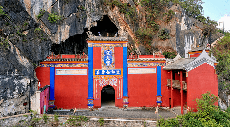 小连城景区southwest of guangxi花山岩画景区集世界文化遗产观光,世