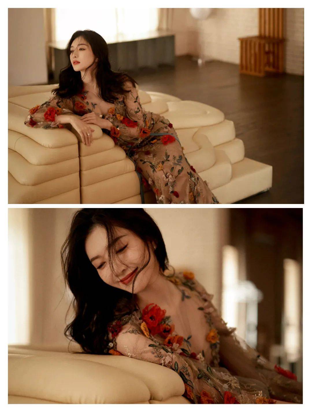 花纹裙装穿搭,江疏影,刘诗诗,姚晨,宋佳,张予曦,赵露思,活力也优雅