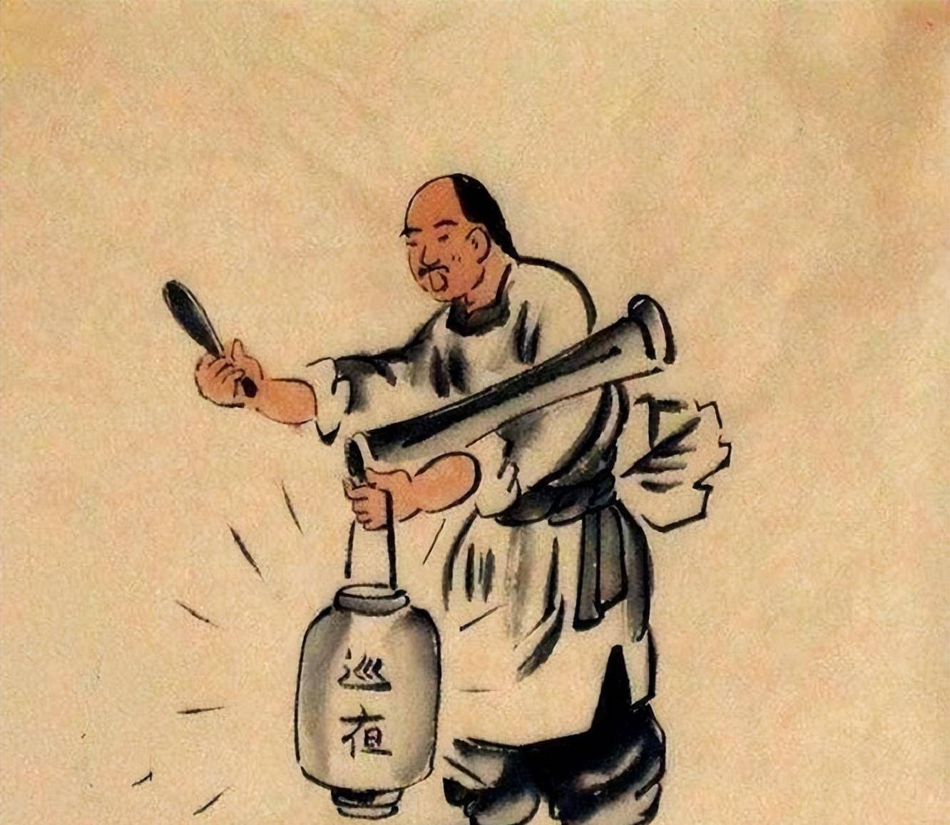 难怪古代深夜要打更,若没人打更后果很严重,古人智慧真让人折服_更夫