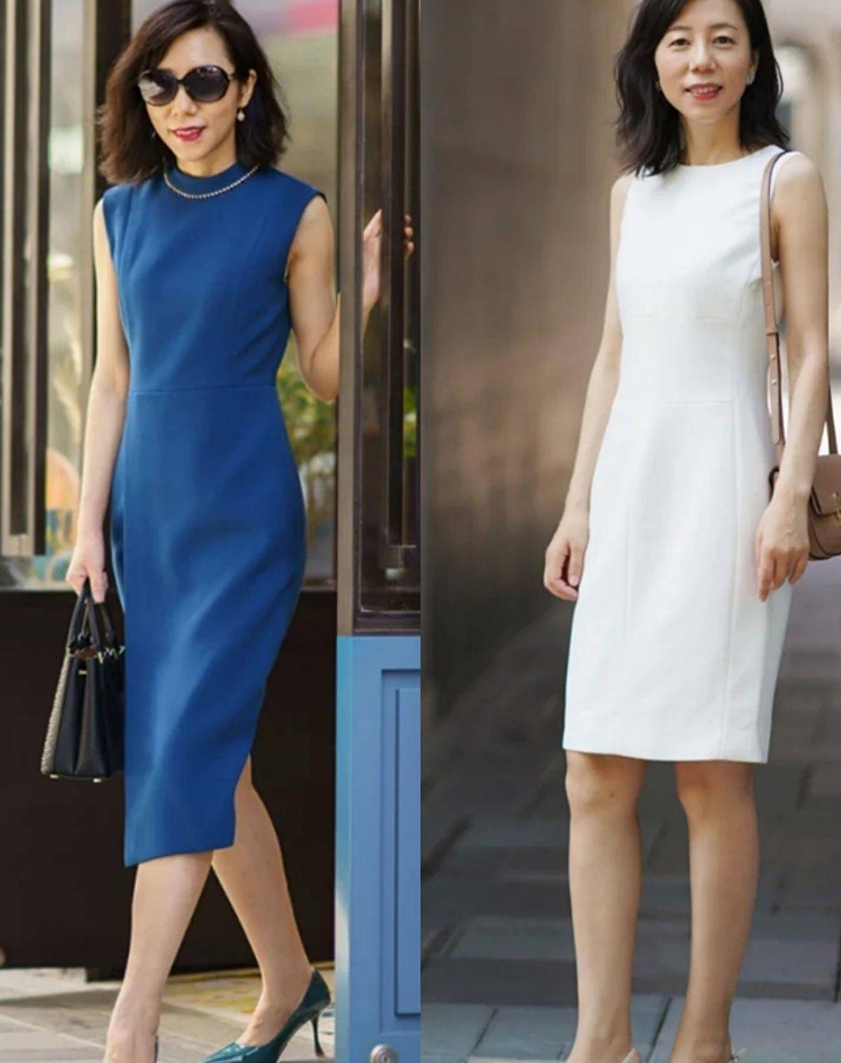 5号的女性会穿比外表更新的衣服,这位姐姐的穿搭刚柔并济,太优雅了