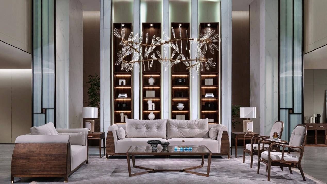 塞纳枫情 · 风度,表达东方的质感和意境美的客厅生活_家具_空间_元素