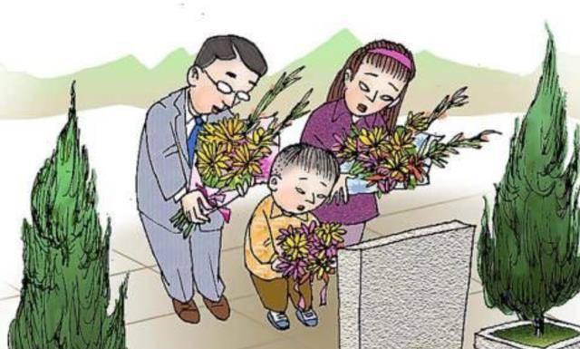 清明节为烈士扫墓是我国的优良传统,这样可以深化下一代的革命思想,居