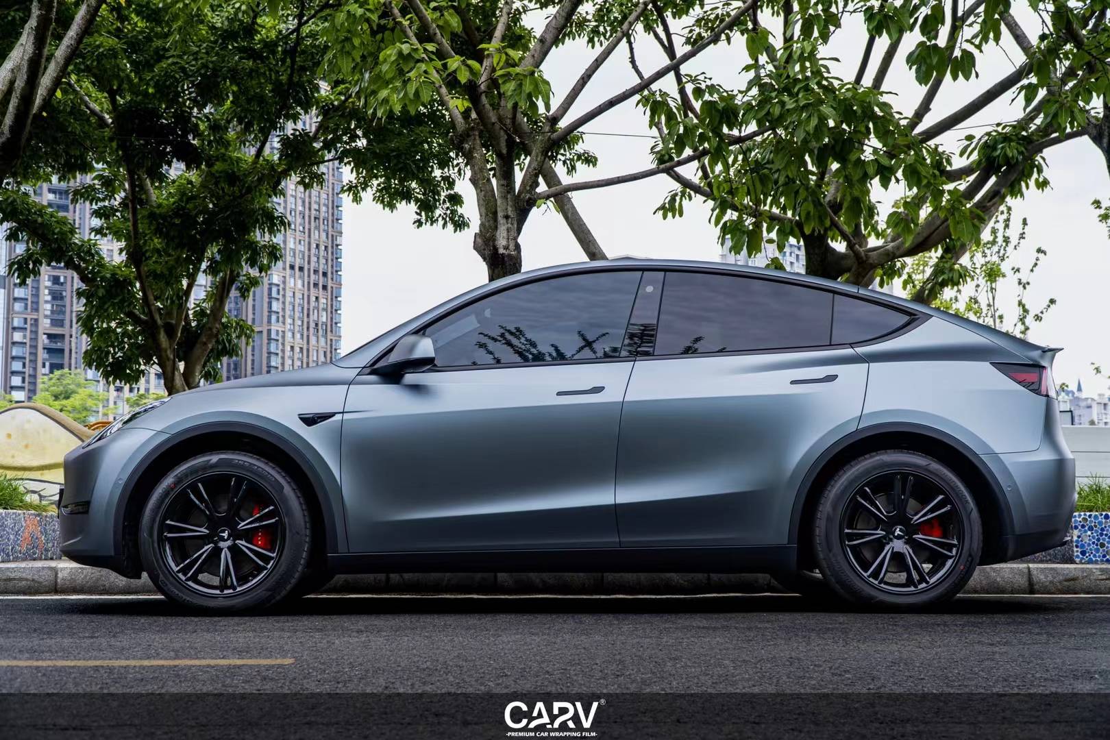 汽车改色贴膜#卡孚改色膜#卡孚carv#特斯拉modely