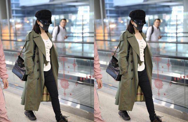 谢娜一身帅气风现机场,网友:这是得有多平坦的小腹才可以这么秀_何炅