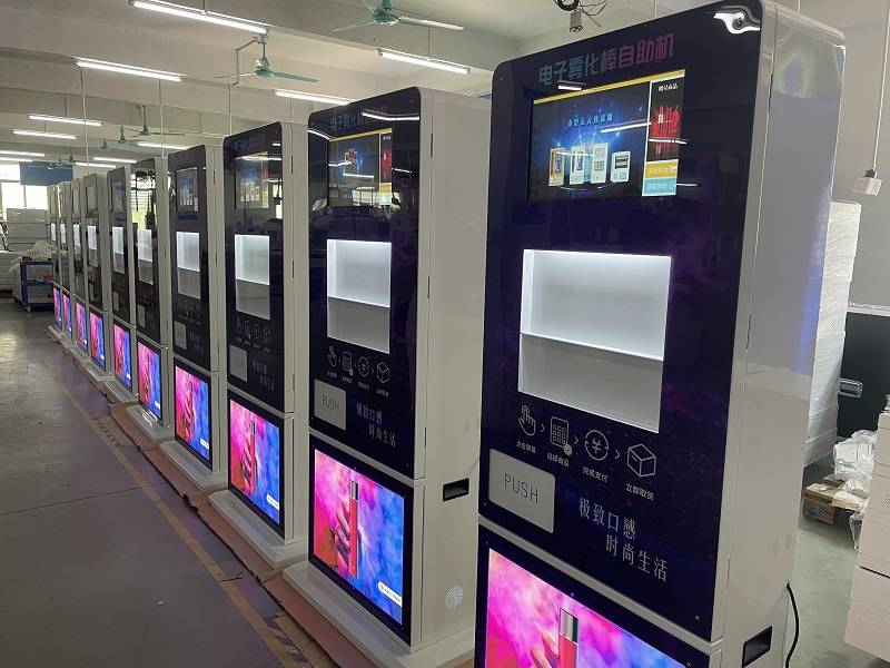 国外无人零售睿烨电子雾化棒售卖机领队行业市场!_品牌_售货机_需求
