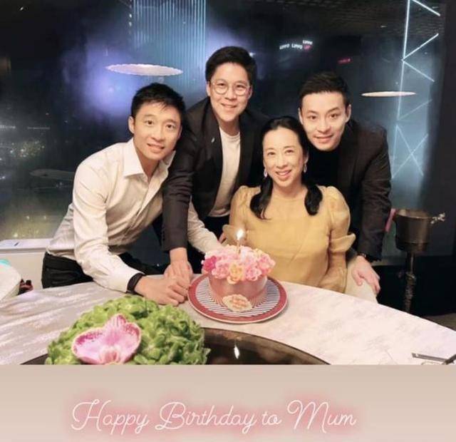 朱玲玲63岁生日,母子4人罕见亮相,网友:一家都是高颜值!