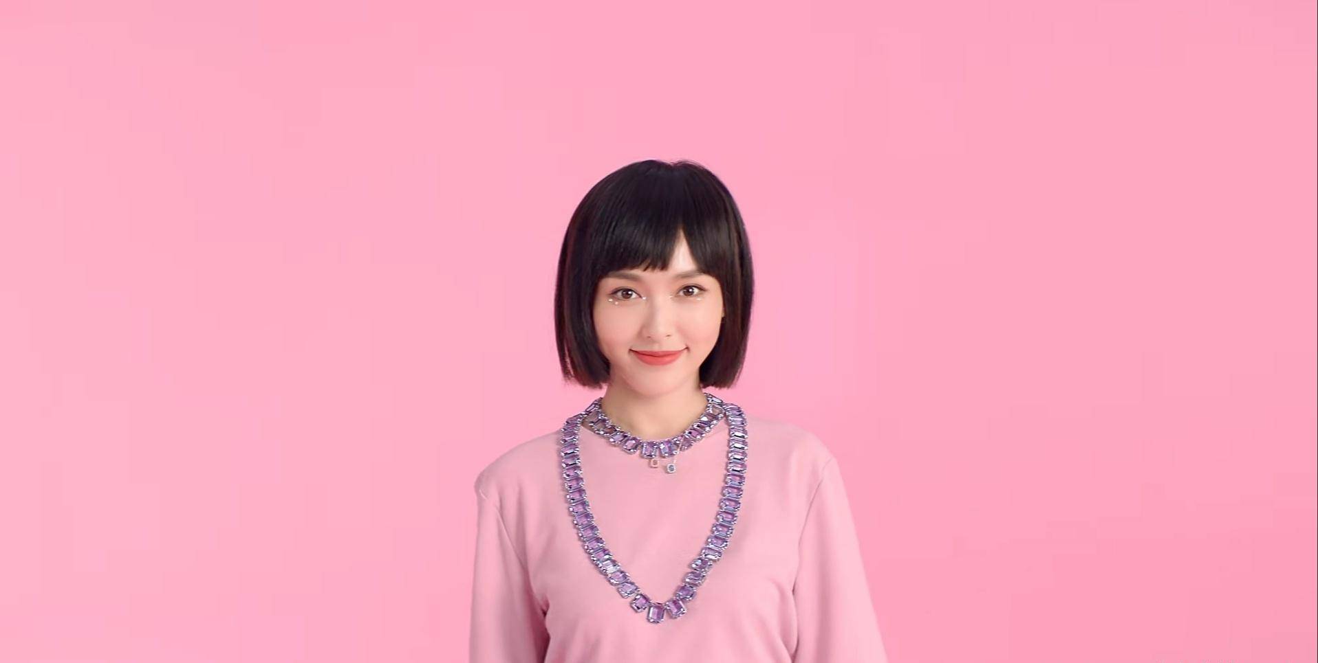 唐嫣剪了短发更嫩了!