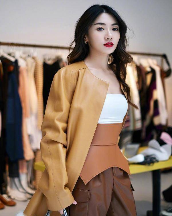 郑恺前女友亮相时装周,造型惊艳气质撩人,不输一线高颜值女艺人_程