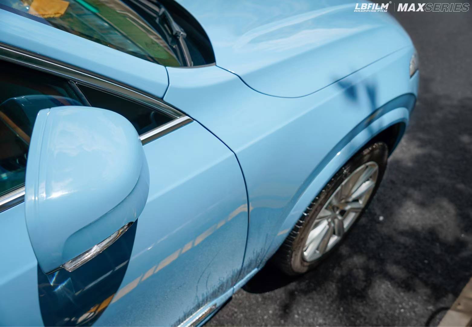 沃尔沃xc90-lb改色膜原厂漆瓷器蓝,干净清爽的感觉_搜狐汽车_搜狐网