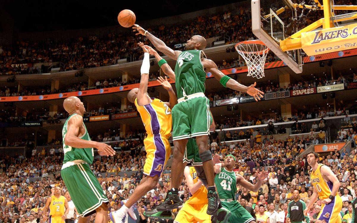 nba历史最强防守阵容,无论谁来了都无法拿到80分!