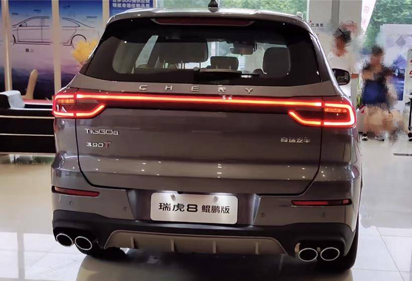奇瑞瑞虎8鲲鹏版到店,航空头枕 双层隔音玻璃带2.0t,又要热销?