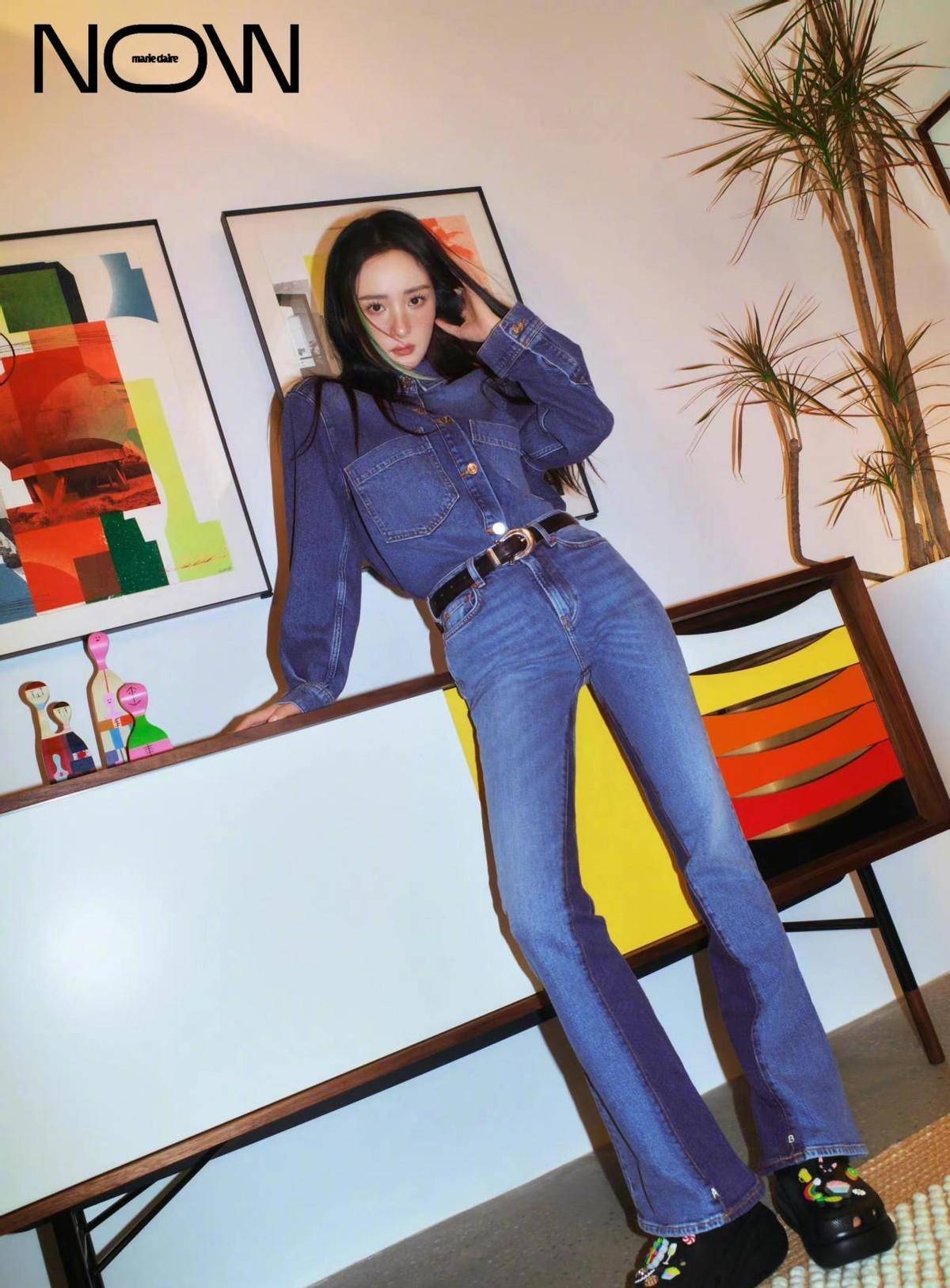 新大片身着华服秀身材,模仿王菲烧焦妆,超惊艳_造型_颜色_黄色