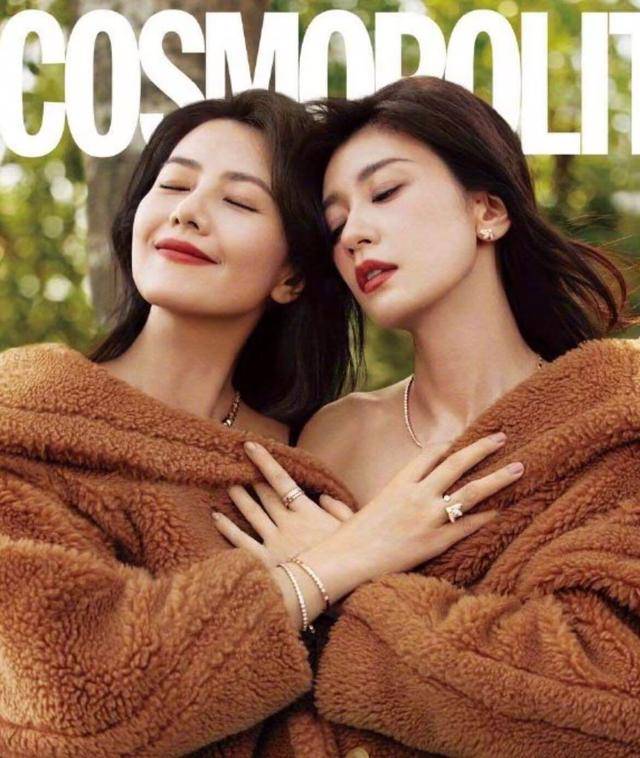高圆圆,贾静雯拍大片,一个仍似少女,一个却显"风尘"_发型_优势_服装