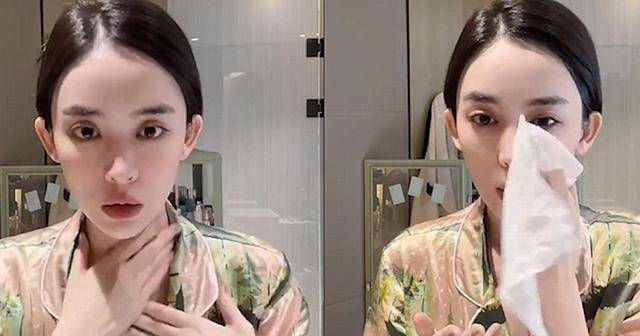 古力娜扎直播卸妆后,素颜后的五官更加迷人,网友:这是在抽空气吗?