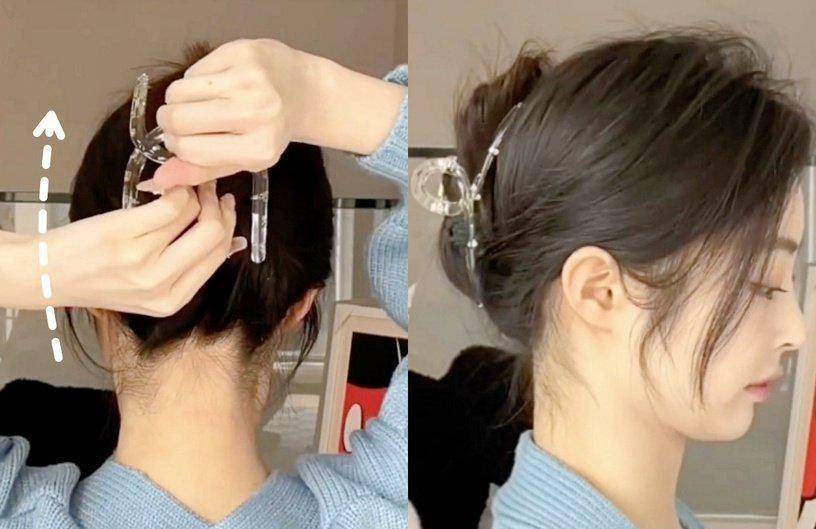 不到10块钱,就能买到鞠婧祎和赵露思一样的气息,复古又时尚_发夹_头发