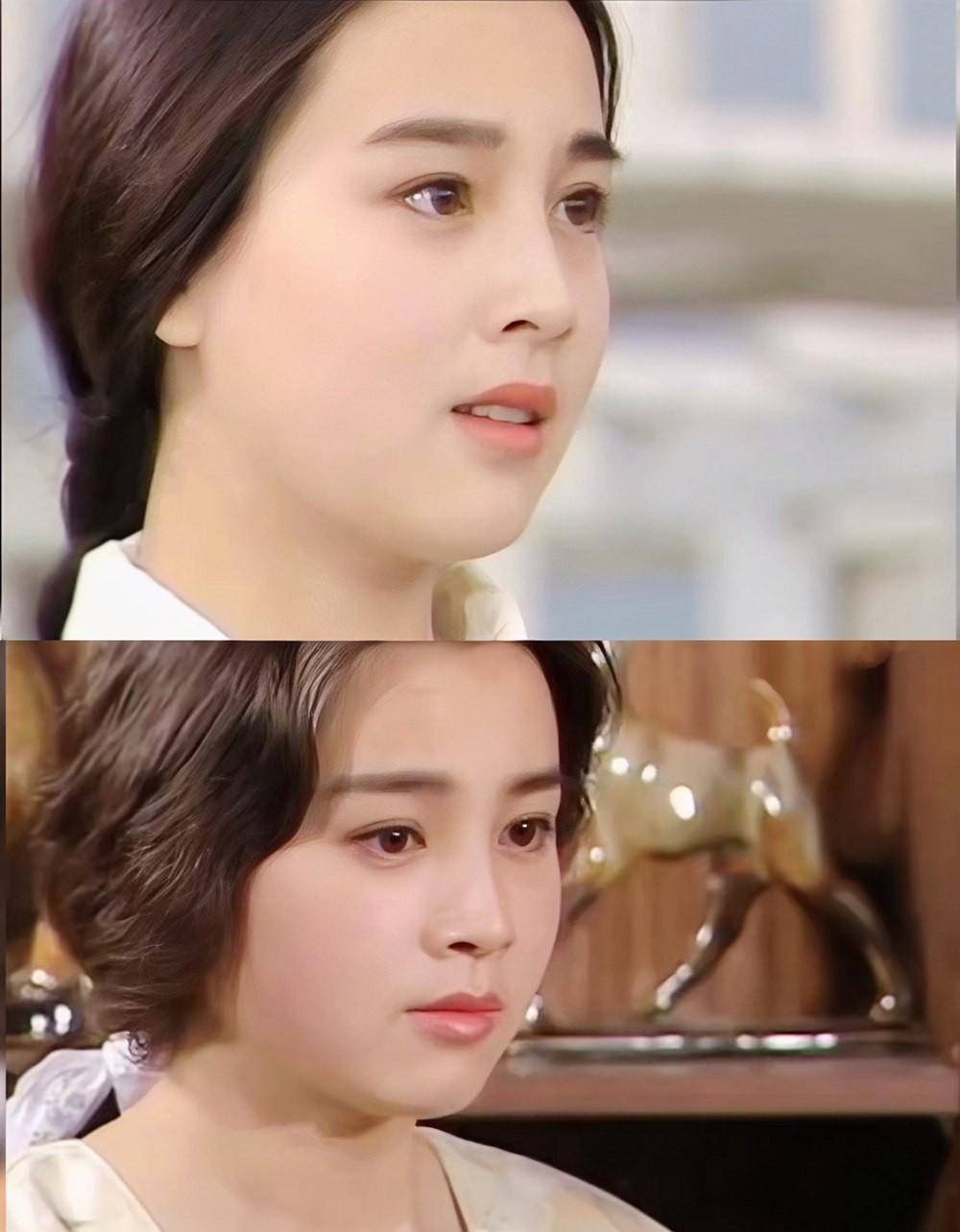 面如满月,眼似水杏,略施粉黛就已明媚不可方物.