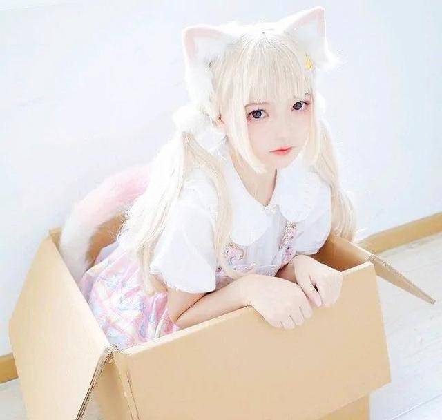 突破次元壁的cos:二次元少女完美cos猫娘,软萌可爱,晴子神还原_基德