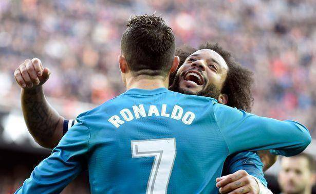 c罗生涯同场最多队友11人,马塞洛仅排在第3_本泽马_球员_前锋