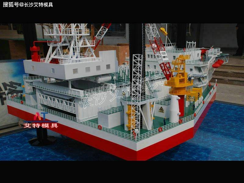 海上采油模型 海上钻井平台_客户_产品_电力