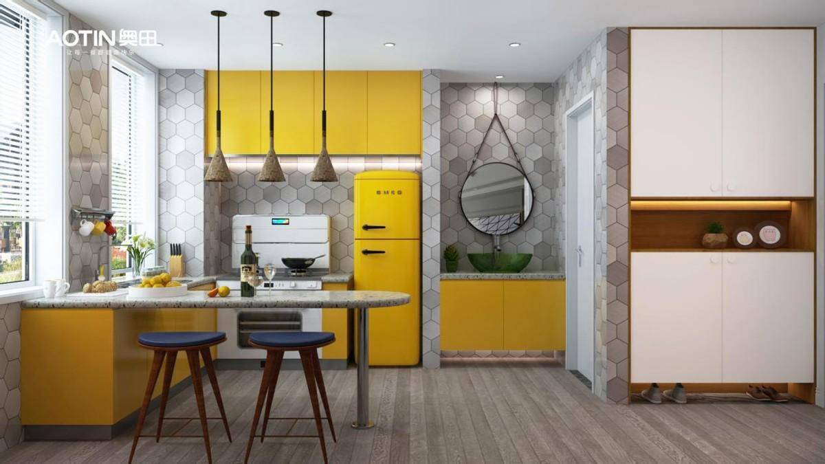 奥田集成灶丨今夏大火的多巴胺厨房风格,戳到你了吗?_空间_家居_色彩