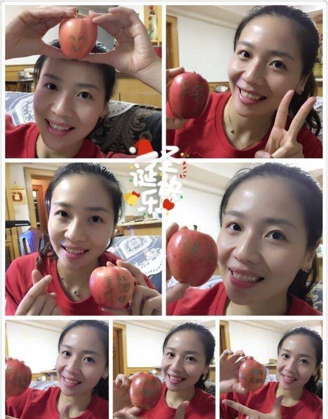 郎平美国陪老公爱女吃帝王蟹显霸气,魏秋月惠若琪举苹果比美_祝福