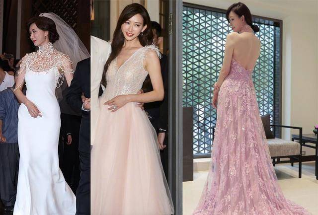 女明星更是如此,林志玲整场婚礼一共换了4套礼服,都是大气端庄的路线