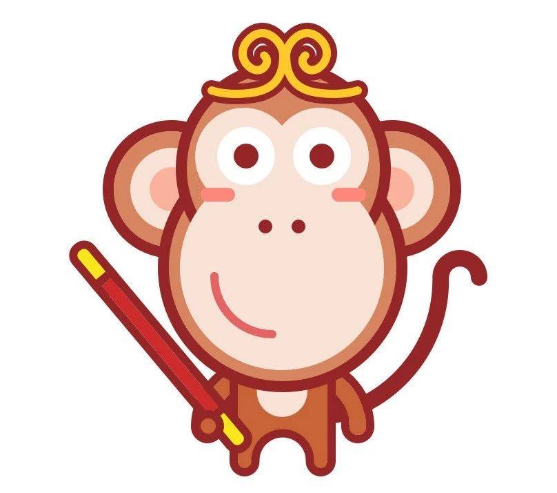 墨言教育分享丨仅需几步illustartor绘制萌萌小猴子_are_细节_插画