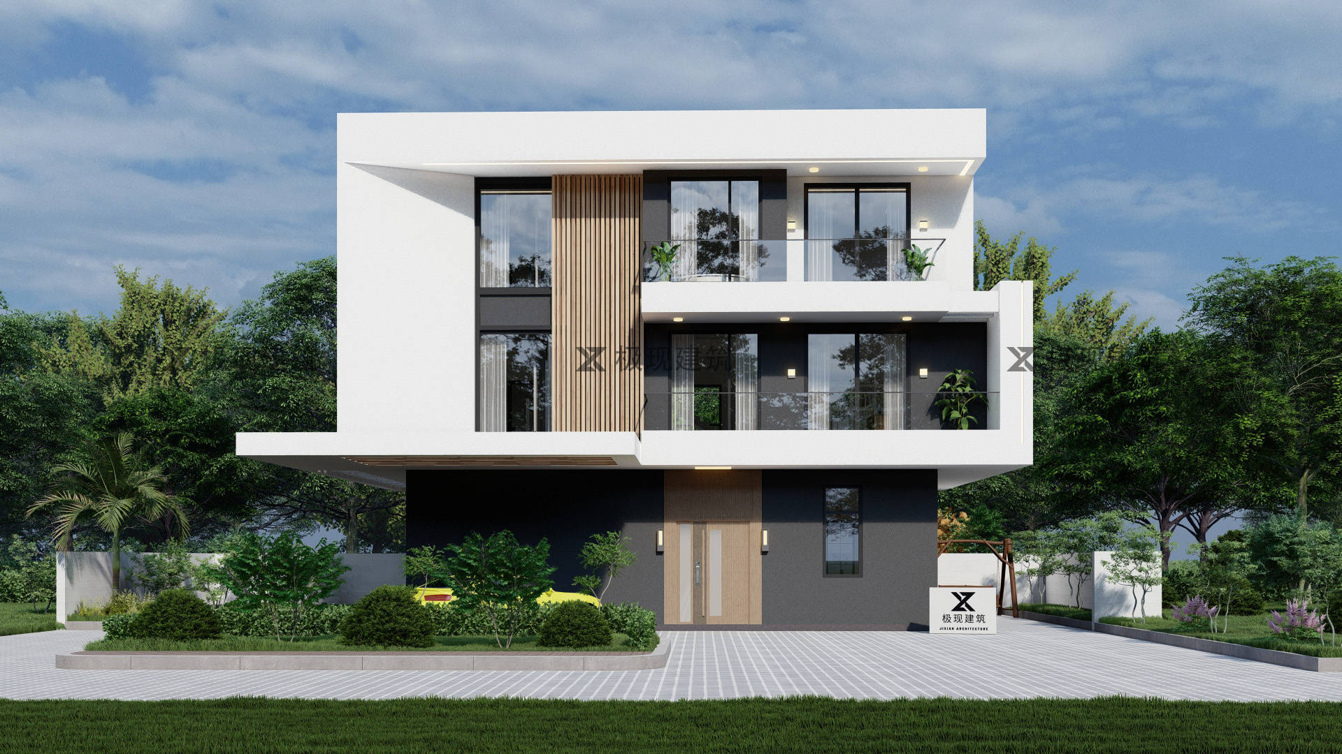 三层现代风格自建别墅,极简主义的家