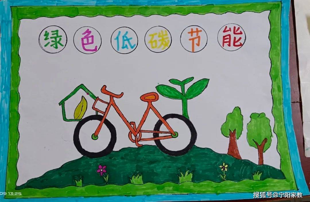 【全环境立德树人】宁阳特教中心2023年"全国低碳日"主题教育绘画活动