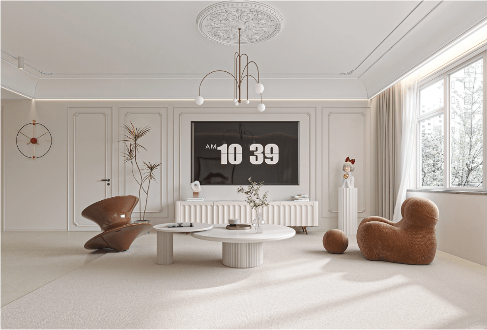 轻法式奶油风,精致与浪漫的双向奔赴!_设计_造型_空间