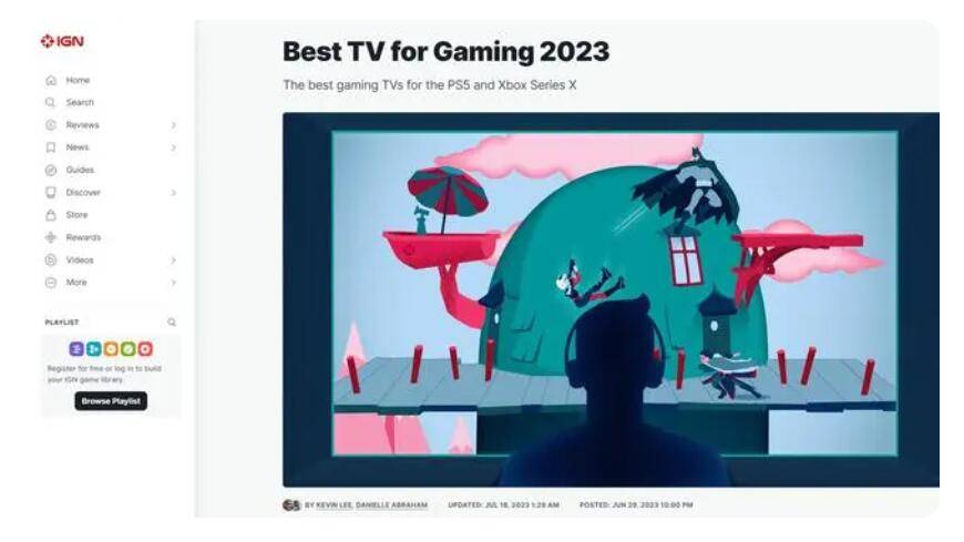 智能电视排行_2023年最佳游戏电视榜单“出炉”:国产品牌有两款产品上榜