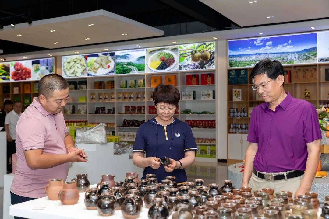 武功县委书记蒲春侠一行来陇小南电商基地参观考察_交流_发展_产业